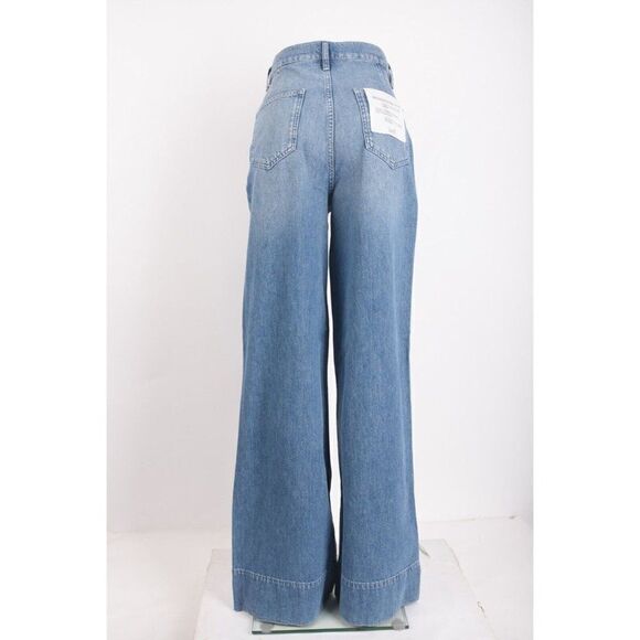 Triarchy Womens Ms. Onassis High-Rise Wide-Leg Jeans Light Denim Sz 29 US 8 NWT - Picture 5 of 7